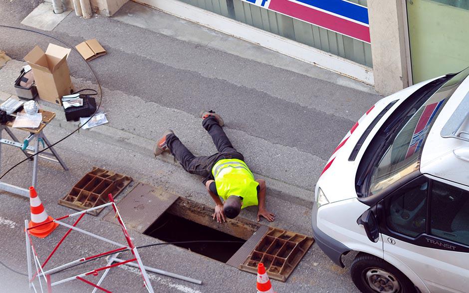 assainissement canalisation Presles